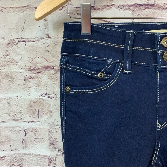 Mudd Girls Dark Wash High Rise Denim Jegging - Picture 2 of 9